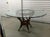 1990s Bamboo Chippendale Glass Top Table For Sale - Image 4 of 4
