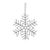 Kenneth Ludwig Chicago Glittered Wire Snowflake Ornament (Set of 12) For Sale - Image 4 of 6