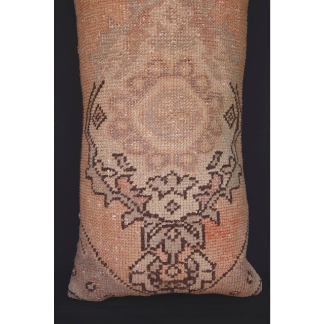 Home Decor Handwoven Throw Oushak Rug Pillow Cover -16'' X 32'' For Sale - Image 9 of 13