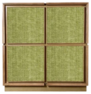 Light Green Velvet Sideboard by Mascia Meccani for Meccani Design, 2023