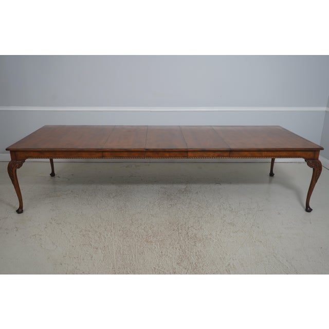 Baker Walnut Stately Homes Dining Table For Sale - Image 12 of 18
