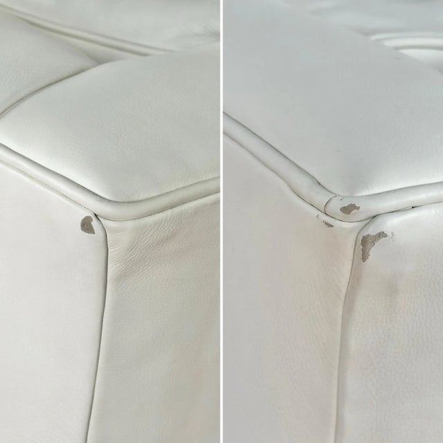 Kelly Hoppen for Century Furniture White Leather Club Chair For Sale - Image 12 of 12
