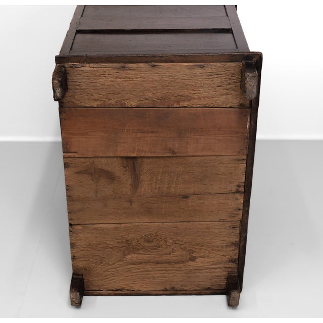 Small 17th Century Charles II Joined Oak Chest of Drawers For Sale - Image 14 of 15