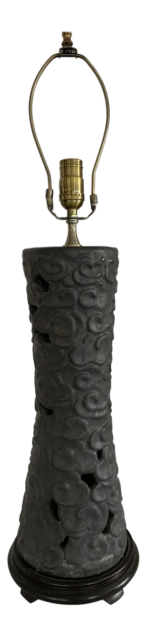 Chinese Cloud Pattern Stand Lamp