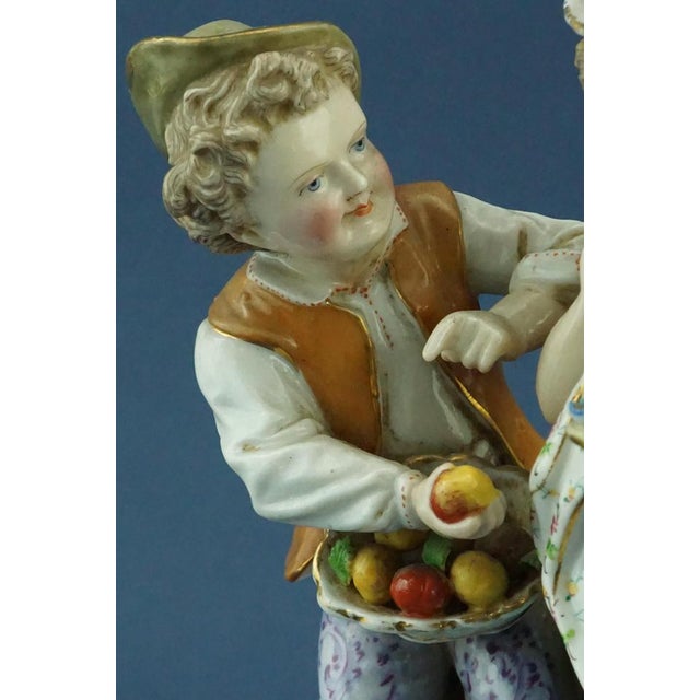 19th Century Art Nouveau Figurine in Porcelain from Ernst Bohne & Söhne Factory, Germany, 1800s For Sale - Image 11 of 18