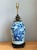 Vintage Blue and White Ceramic Table Lamp For Sale - Image 4 of 14