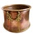 This Large Antique Copper Cauldron is a striking and rare find, featuring a bold brass snake-shaped handles and classic...