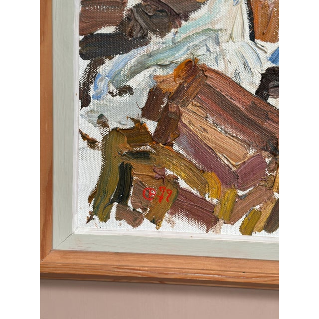 Olle Blomberg, Waterfall, 1972, Oil on Canvas, Framed For Sale - Image 4 of 18