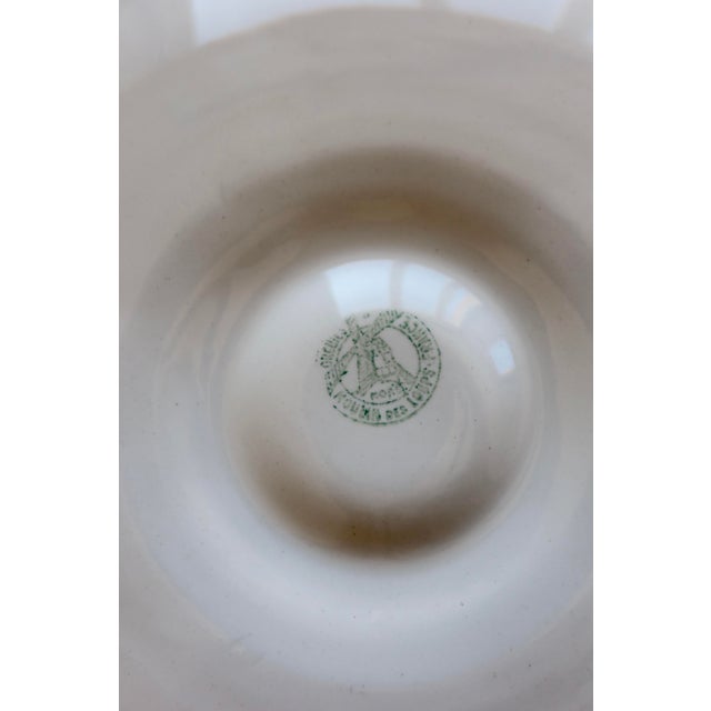 Ceramic Vintage Oyster Plates in Blue-Grey Gradient Earthenware from Moulin des Loups, 1970s, Set of 4 For Sale - Image 7 of 8