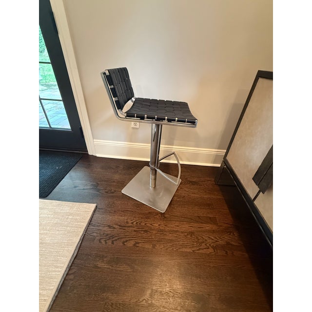 Safavieh Mitchell Gas Lift Swivel Bar Stools (Set of 4) For Sale - Image 16 of 16