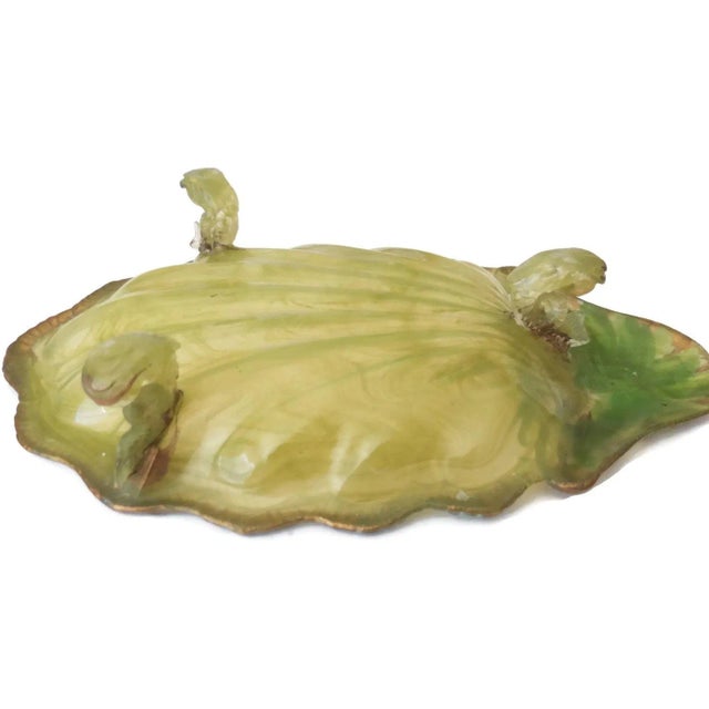 1920s 1920s Vintage Green Plastic Jewelry Tray For Sale - Image 5 of 6