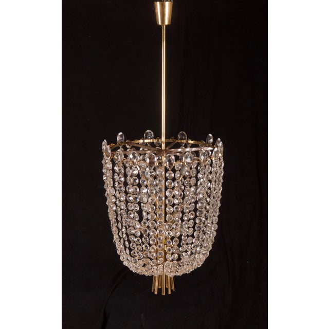 Cut Crystal Rondino Chandelier by J.T. Kalmar, 1950s For Sale - Image 11 of 18