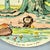 1900 - 1909 Sarreguemines Benjamin Rabier Childs Plate, Meprise For Sale - Image 5 of 8