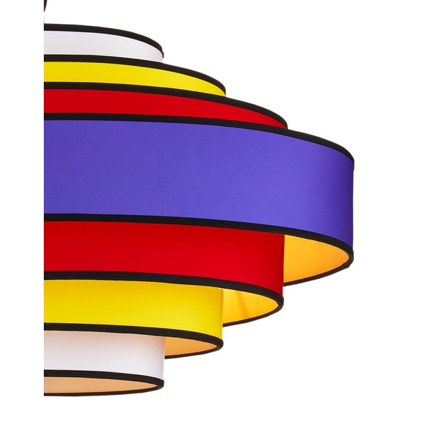 Mid-Century Modern Currey & Company Maura Multi-Colored Chandelier For Sale - Image 3 of 3