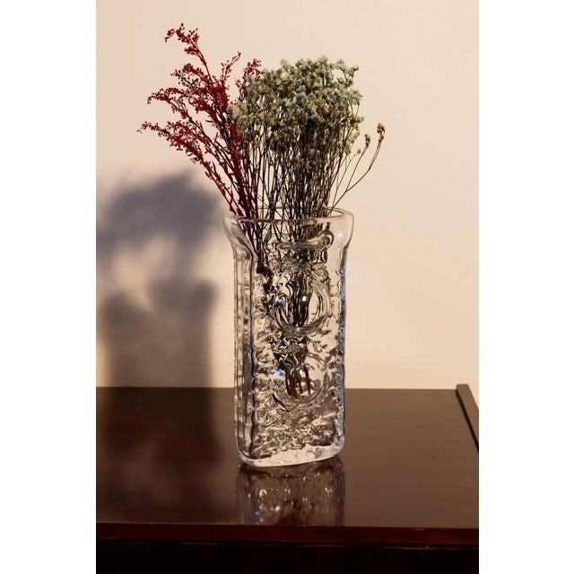 1970s Mid-Century Crystal Vase by Peill & Putzler For Sale - Image 4 of 9