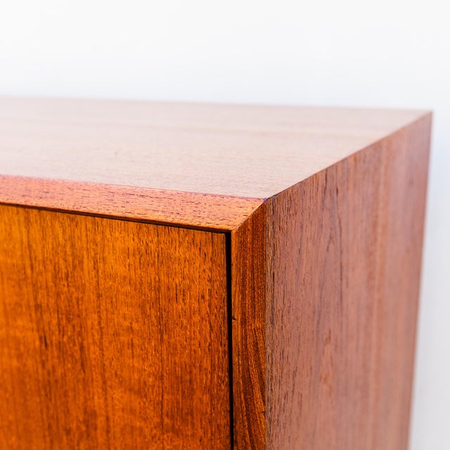 1960s Danish Mid Century Modern Teak Highboard For Sale In Los Angeles - Image 6 of 15