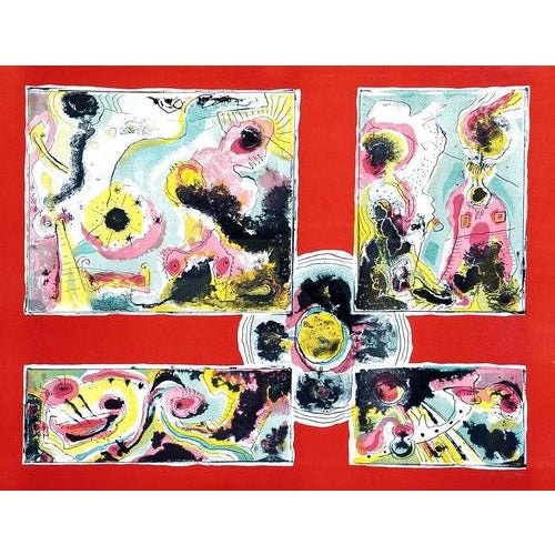 Lithograph on paper. Hand Signed. Edition of 100 prints. This piece is attributed to the mentioned designer/maker. It has...