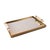 Brass Artemis Tray with Travertine Handles For Sale - Image 8 of 8