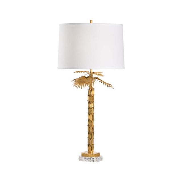 Wildwood Palm Island Table Lamp - Gold For Sale In Raleigh - Image 6 of 6