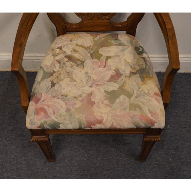 Brown Thomasville Bardini Collection Italian Neoclassical Tuscan Style Dining Arm Chair 40821-822 For Sale - Image 8 of 12