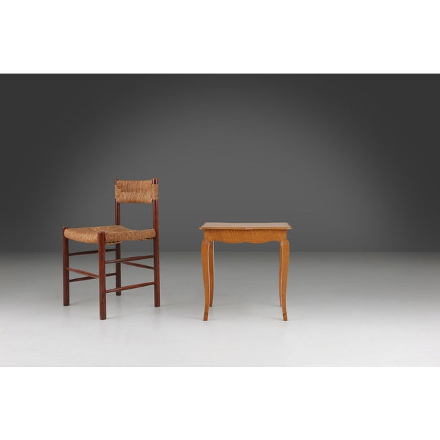 Mid-Century Modern Mid-Century Oak Side Table, Belgium, 1950s For Sale - Image 3 of 12