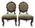 Victorian Rococo Revival Walnut Parlor Chairs - Pair For Sale