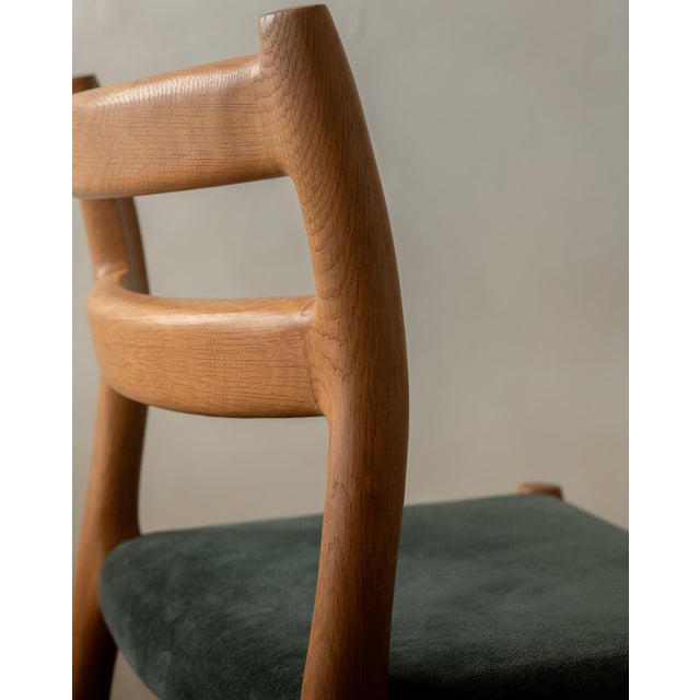 Vintage Danish Model 84 Dining Chairs in Oak by Niels Otto Møller for J.L. Møllers Møbelfabrik, 1960s, Set of 4 For Sale - Image 14 of 18