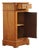 Antique Louis Philippe Bedside Table in Burr Walnut with Marble Top, 1860s For Sale