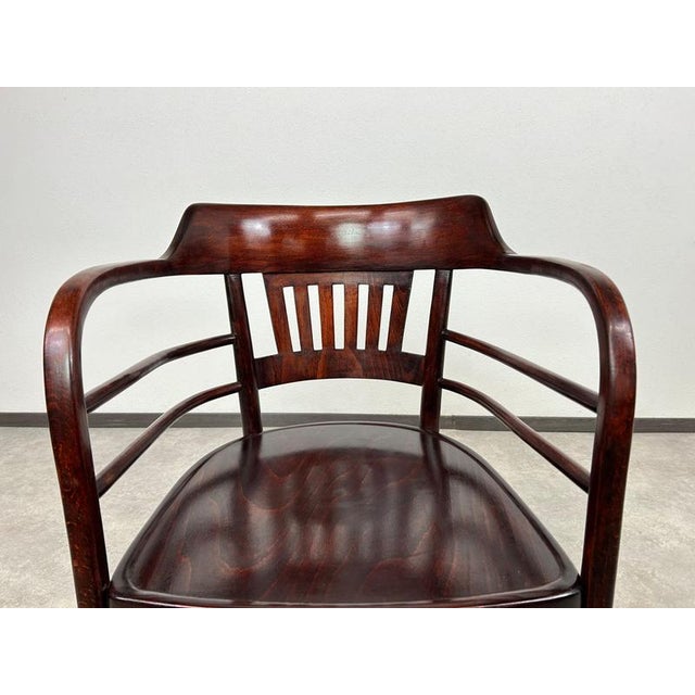 Secession No.6095 Desk Chair attributed to Otto Wagner for Thonet, 1890s For Sale - Image 3 of 15