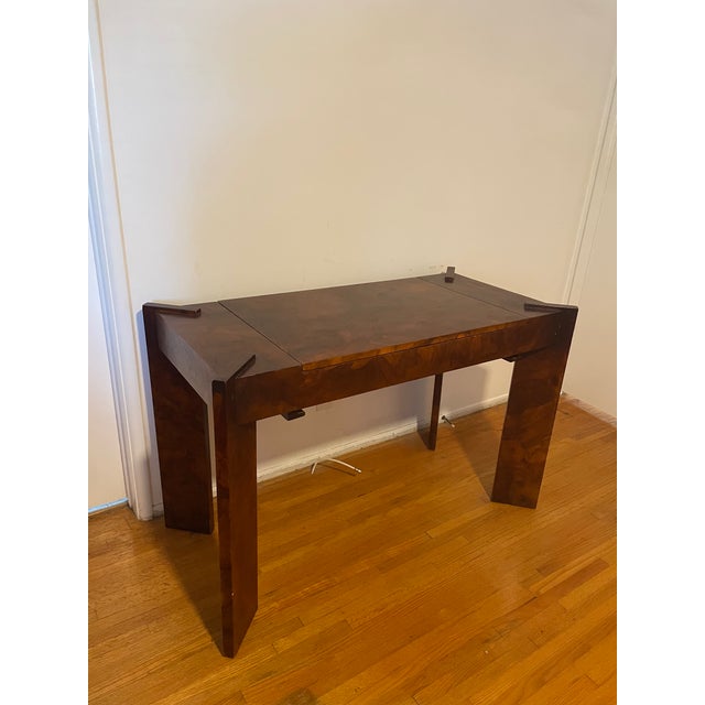 1970s Milo Baughman Style Backgammon Game Console Table For Sale - Image 12 of 13