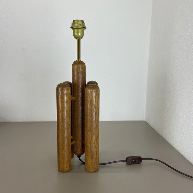 1970s Organic Sculptural Wooden Rocket Table Light from Temde, Germany, 1970s For Sale - Image 5 of 18