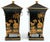 Pair Vintage Chinoiserie Tole Covered Urns For Sale - Image 13 of 13
