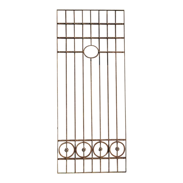 Antique Victorian Iron Gate or Garden Fence For Sale
