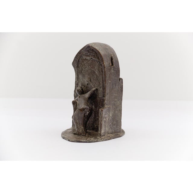 B.G., Figurative Artists Bronze of a Keyhole Door Scene 1991 1/7, 1960s, Bronze For Sale - Image 16 of 18