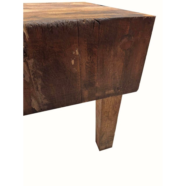Larger Size John Boos Early 20th Century Butcher Block For Sale - Image 10 of 12