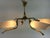 Metal Vintage Brass and Glass Chandelier, 1960s For Sale - Image 7 of 12