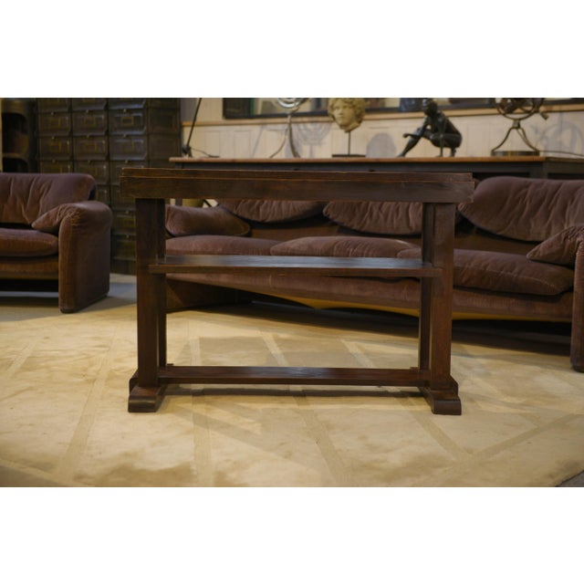 1940s Vintage Oak Side Table, 1940s For Sale - Image 5 of 12