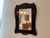 Contemporary Antique Art Nouveau Walnut Veneered Wall Mirror, 1890s For Sale - Image 3 of 9
