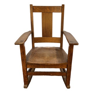 Early 20th Century Limbert Rocker For Sale