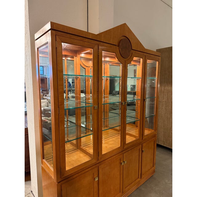 Hickory White Genesis Collection Biedermeier Style China Cabinet For Sale In San Francisco - Image 6 of 12