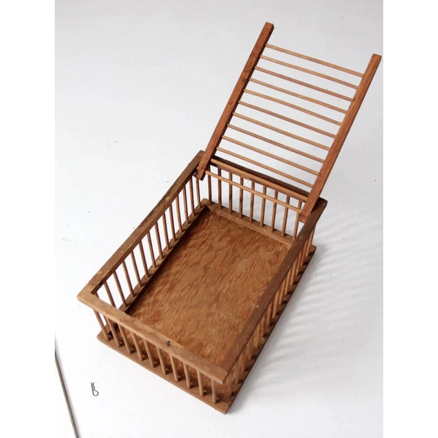 Vintage Wooden Farm Crate For Sale - Image 10 of 11
