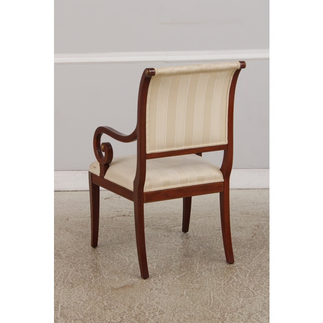 Kindel Mahogany Grand Rapids Sleigh Back Arm Chair For Sale In Philadelphia - Image 6 of 17