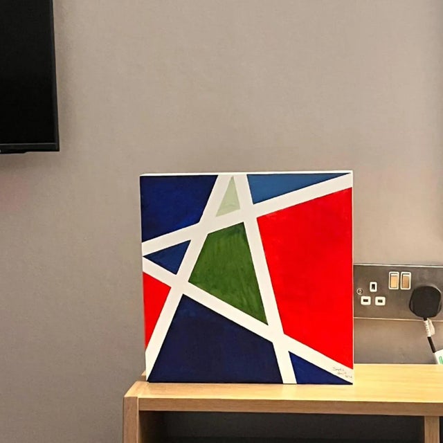 This listing is for a signed original 11.8 x 11.8 inch acrylic on board painting, with a certificate of authentication. As...