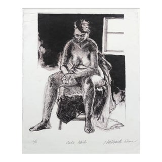 1970s Hilliard Dean Female Nude Lithograph For Sale