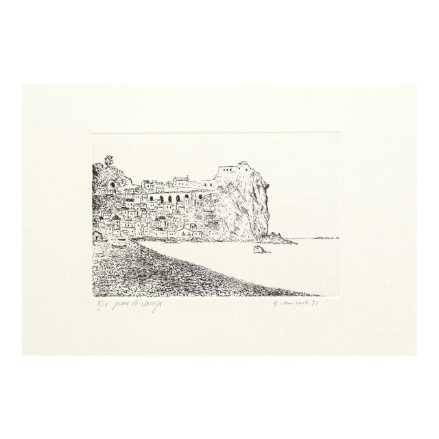 Scilla - Original Etching on Cardboard by Giovanni Omiccioli - 1971 1971 For Sale