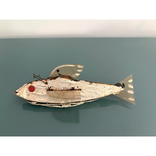 Wood Folk Art Group of Vintage Fish Decoys- Set of 4 For Sale - Image 7 of 10