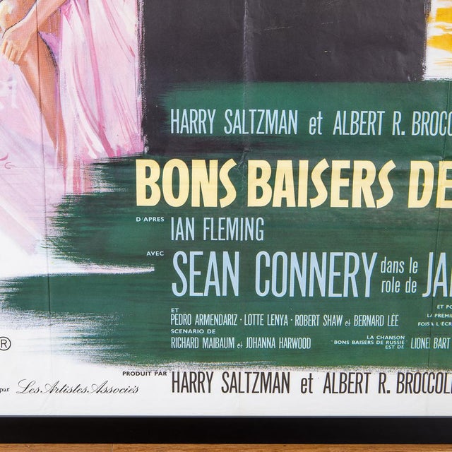 French Re-Release James Bond 007 'From Russia With Love' Poster, 1970s For Sale - Image 9 of 18