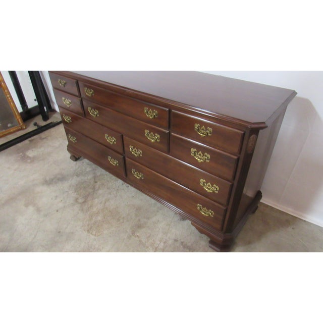 Item: Ethan Allen Dresser Details: Signed Ethan Allen Great Designer Look/Quality Piece Cherry Great Carvings Beautiful...