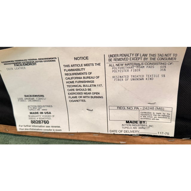 Lane Furniture Lane Furniture Leather Mission Style Recliner Chair For Sale - Image 4 of 12