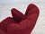 Danish Armchair in Red Furniture Fabric, 1960s For Sale - Image 18 of 18